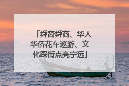 舜裔舜商、华人华侨花车巡游、文化踩街点亮宁远