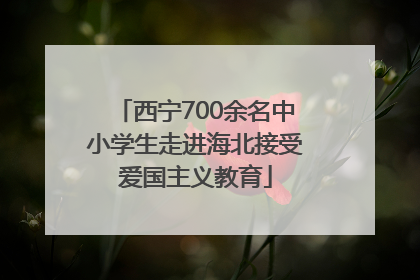 西宁700余名中小学生走进海北接受爱国主义教育