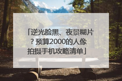 逆光脸黑、夜景糊片？预算2000的人像拍摄手机攻略清单