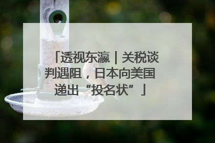 透视东瀛｜关税谈判遇阻，日本向美国递出“投名状”