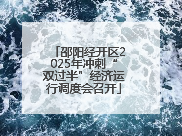邵阳经开区2025年冲刺“双过半”经济运行调度会召开