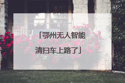 鄂州无人智能清扫车上路了