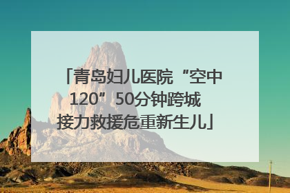 青岛妇儿医院“空中120”50分钟跨城接力救援危重新生儿