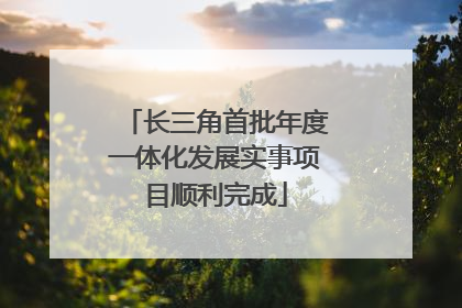 长三角首批年度一体化发展实事项目顺利完成