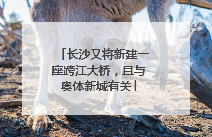 长沙又将新建一座跨江大桥，且与奥体新城有关