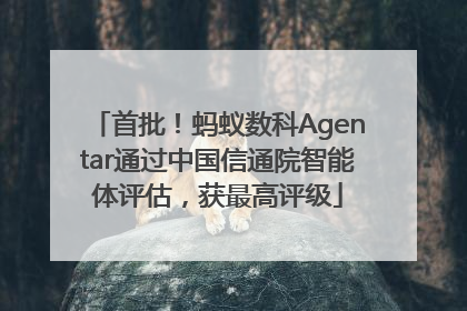 首批！蚂蚁数科Agentar通过中国信通院智能体评估，获最高评级