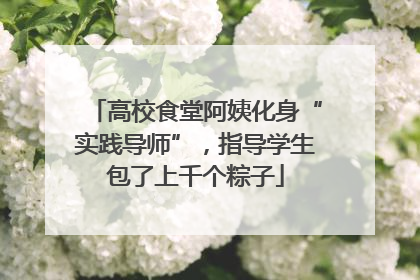 高校食堂阿姨化身“实践导师”，指导学生包了上千个粽子