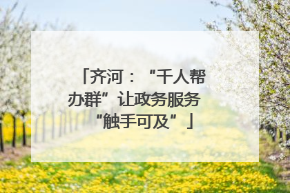 齐河：“千人帮办群”让政务服务“触手可及”