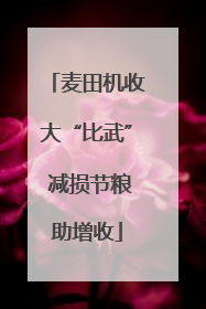 麦田机收大“比武” 减损节粮助增收