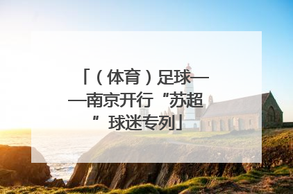 （体育）足球——南京开行“苏超”球迷专列