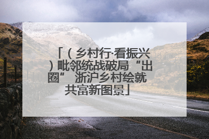 （乡村行·看振兴）毗邻统战破局“出圈” 浙沪乡村绘就共富新图景