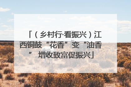（乡村行·看振兴）江西铜鼓“花香”变“油香” 增收致富促振兴