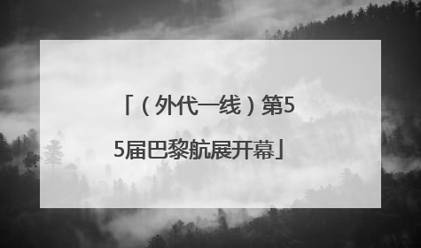 （外代一线）第55届巴黎航展开幕