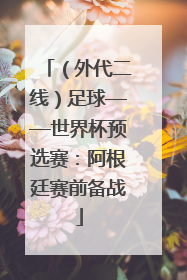 （外代二线）足球——世界杯预选赛：阿根廷赛前备战