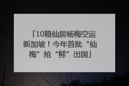 10箱仙居杨梅空运新加坡！今年首批“仙梅”抢“鲜”出国