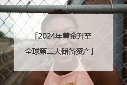 2024年黄金升至全球第二大储备资产