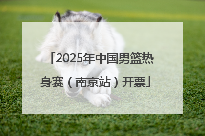 2025年中国男篮热身赛（南京站）开票