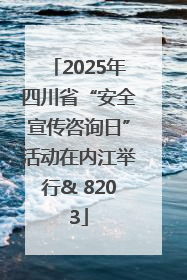 2025年四川省“安全宣传咨询日”活动在内江举行& 8203