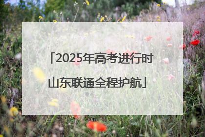 2025年高考进行时 山东联通全程护航