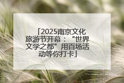 2025南京文化旅游节开幕：“世界文学之都”用百场活动等你打卡