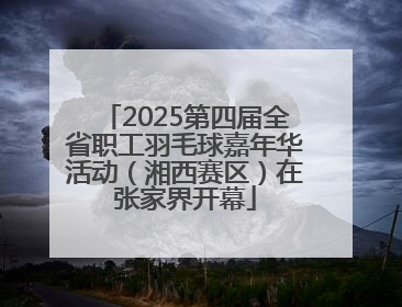 2025第四届全省职工羽毛球嘉年华活动（湘西赛区）在张家界开幕