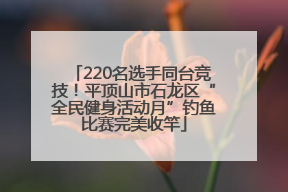220名选手同台竞技！平顶山市石龙区“全民健身活动月”钓鱼比赛完美收竿