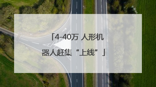 4-40万 人形机器人赶集“上线”