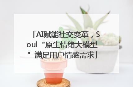 AI赋能社交变革，Soul“原生情绪大模型”满足用户情感需求
